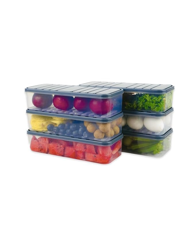 Plastic Fridge Storage Boxes (1200ml)