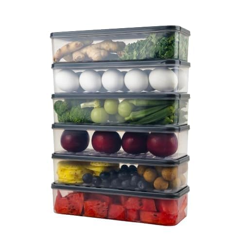 Plastic Fridge Storage Boxes (1200ml)