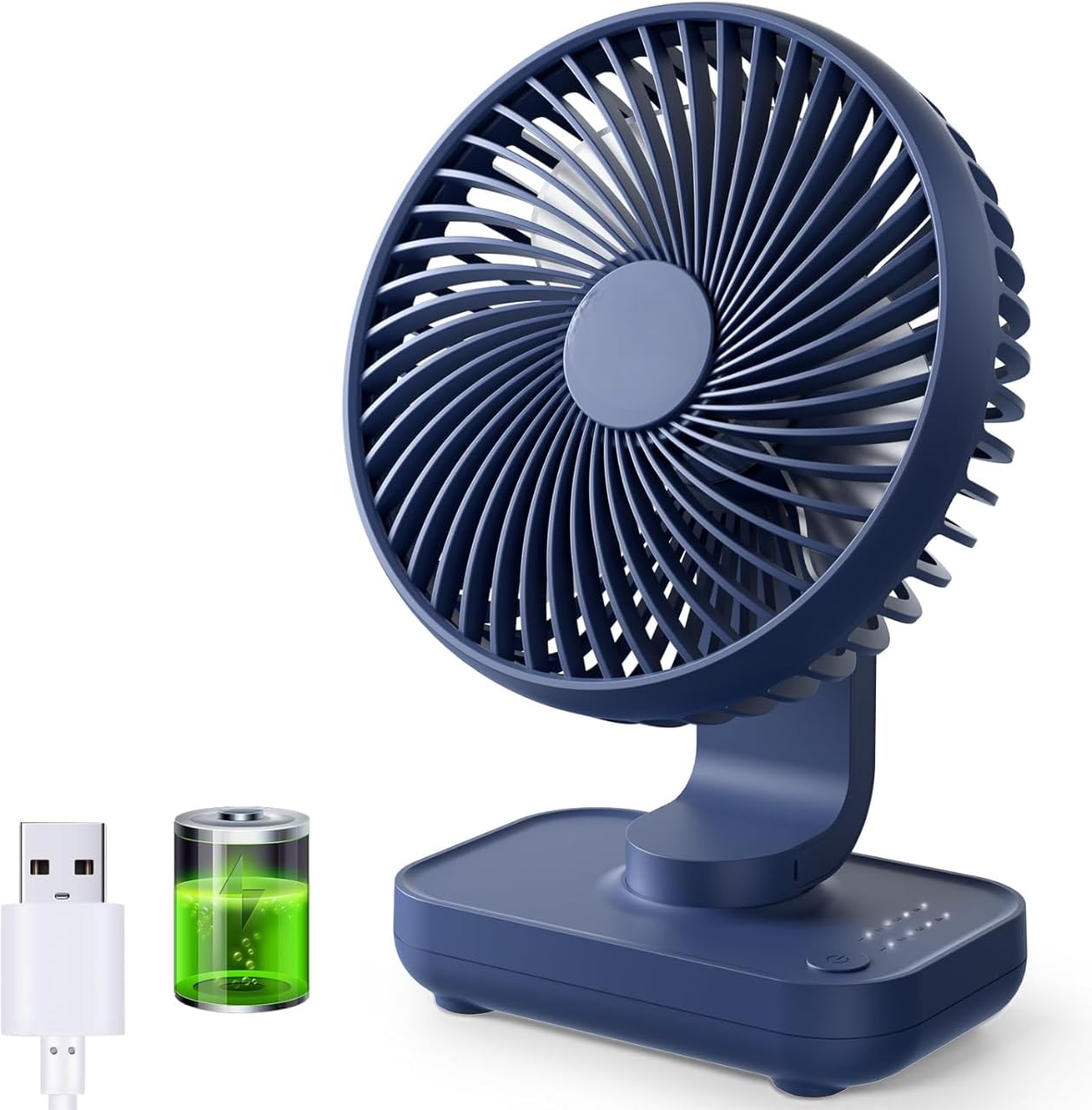 Portable Non-Swing Table Fan Rechargeable