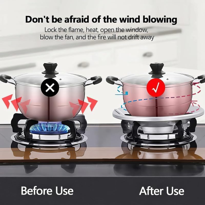 Gas Saver Burner Stand (Silver)