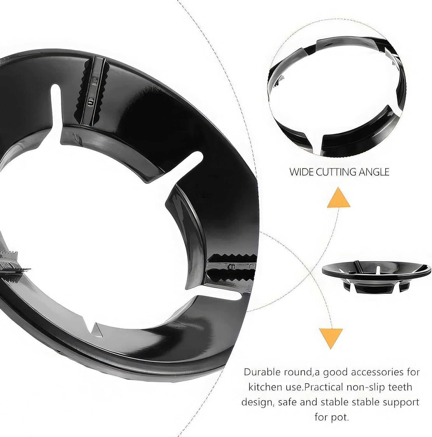 Gas Saver Burner Stand (Black)