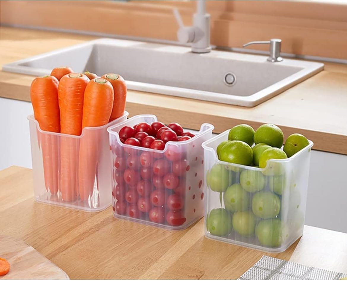 6pcs Side Fridge Storage Boxes