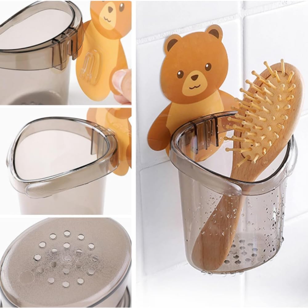 Teddy Toothbrush Holder (2pcs)
