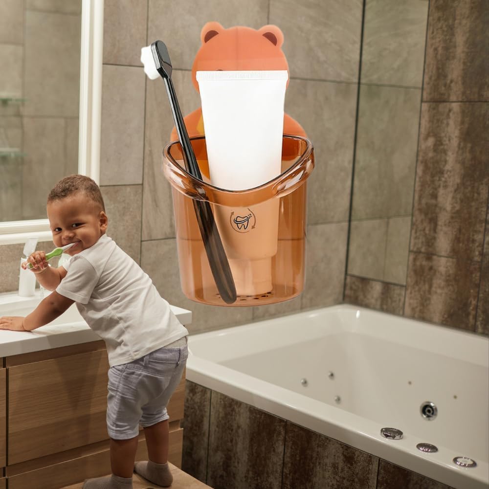 Teddy Toothbrush Holder (2pcs)