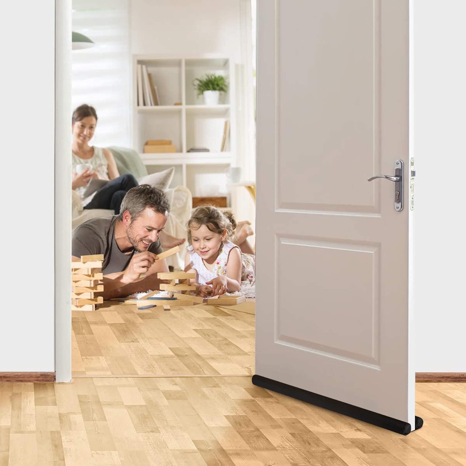39Inch Door Bottom Gap Filler Strip (Black)