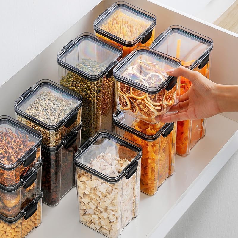 Air Tight Kitchen Containers Set (1700ml)