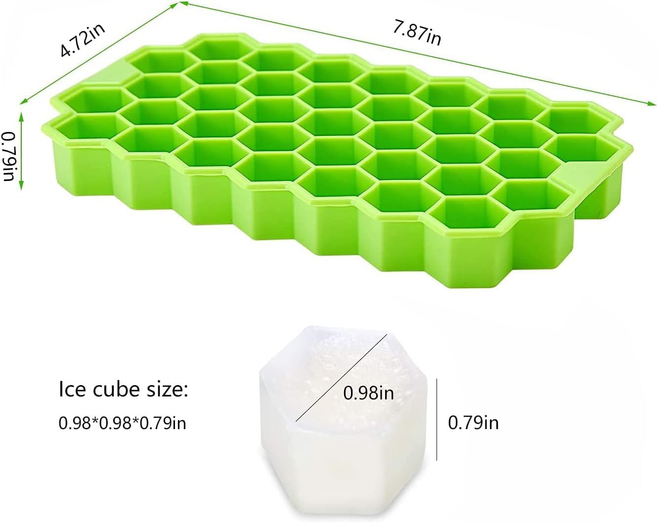 2 Pcs HoneyComb Ice Cube Trays