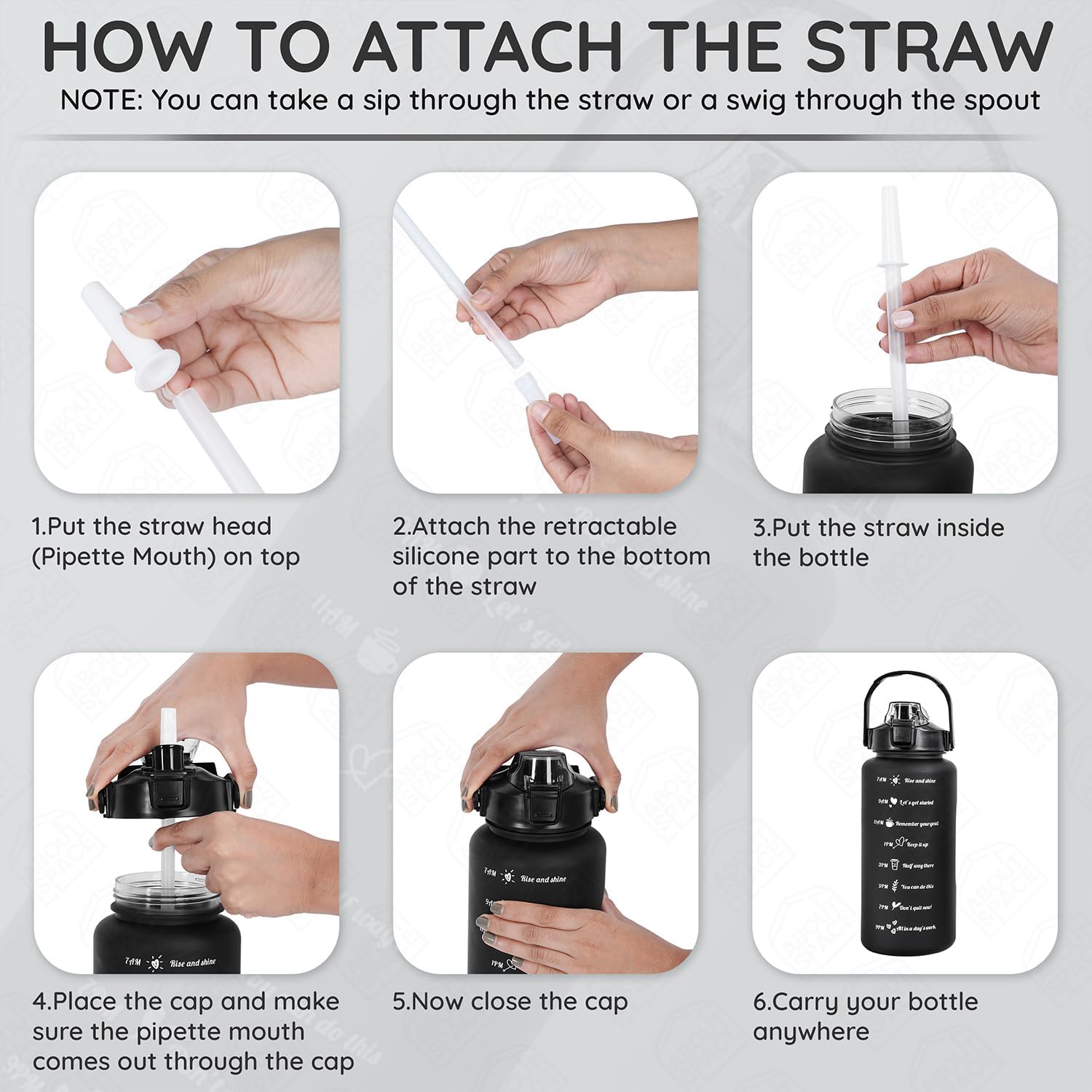 Water Bottle - 3Pcs