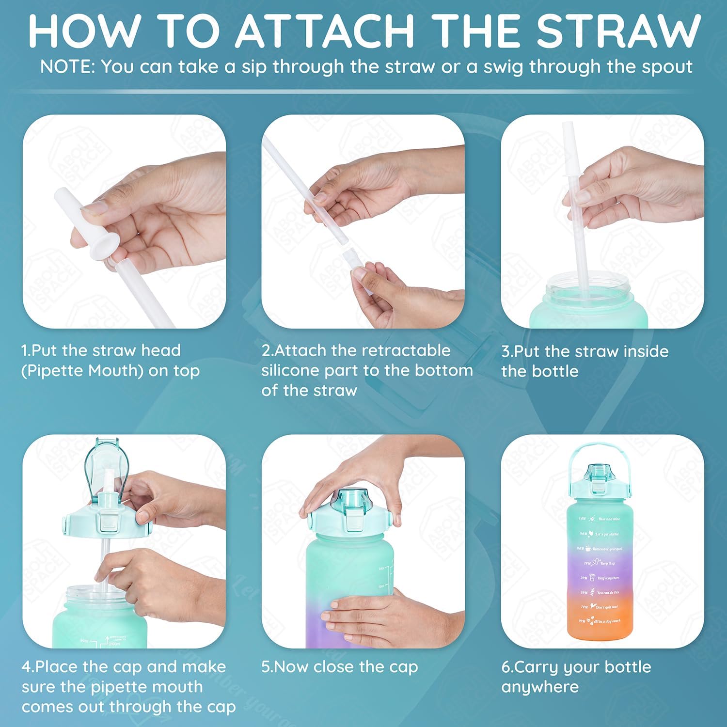 Water Bottle - 3Pcs