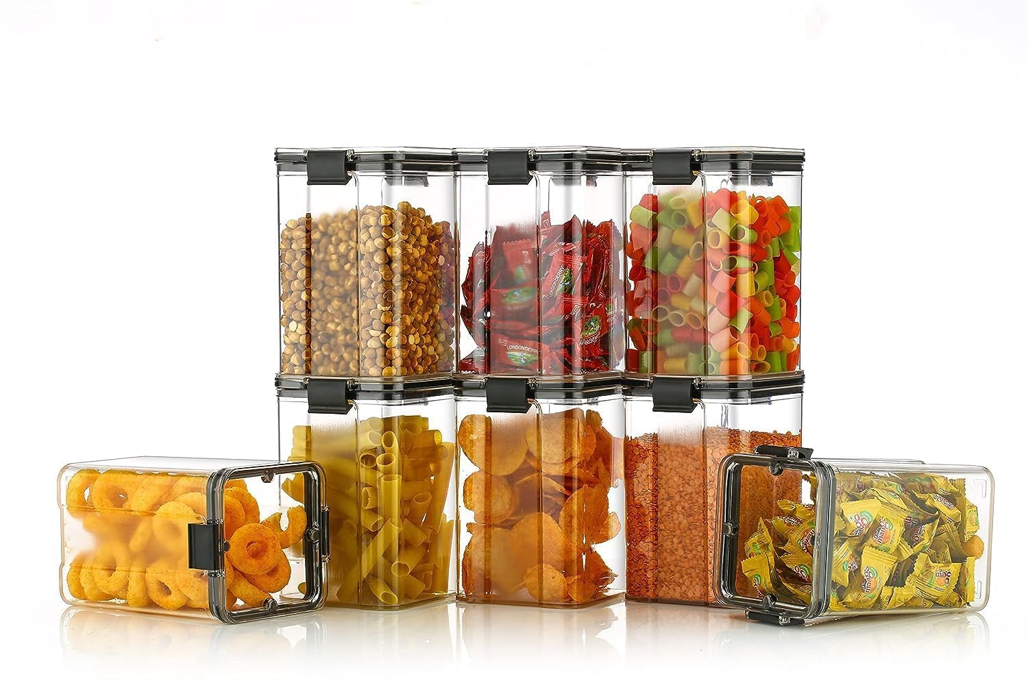 Air Tight Kitchen Containers Set (1100ml)