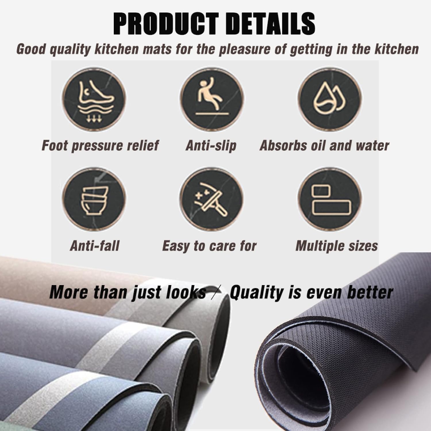 Waterproof Kitchen Line Mats (2pc)