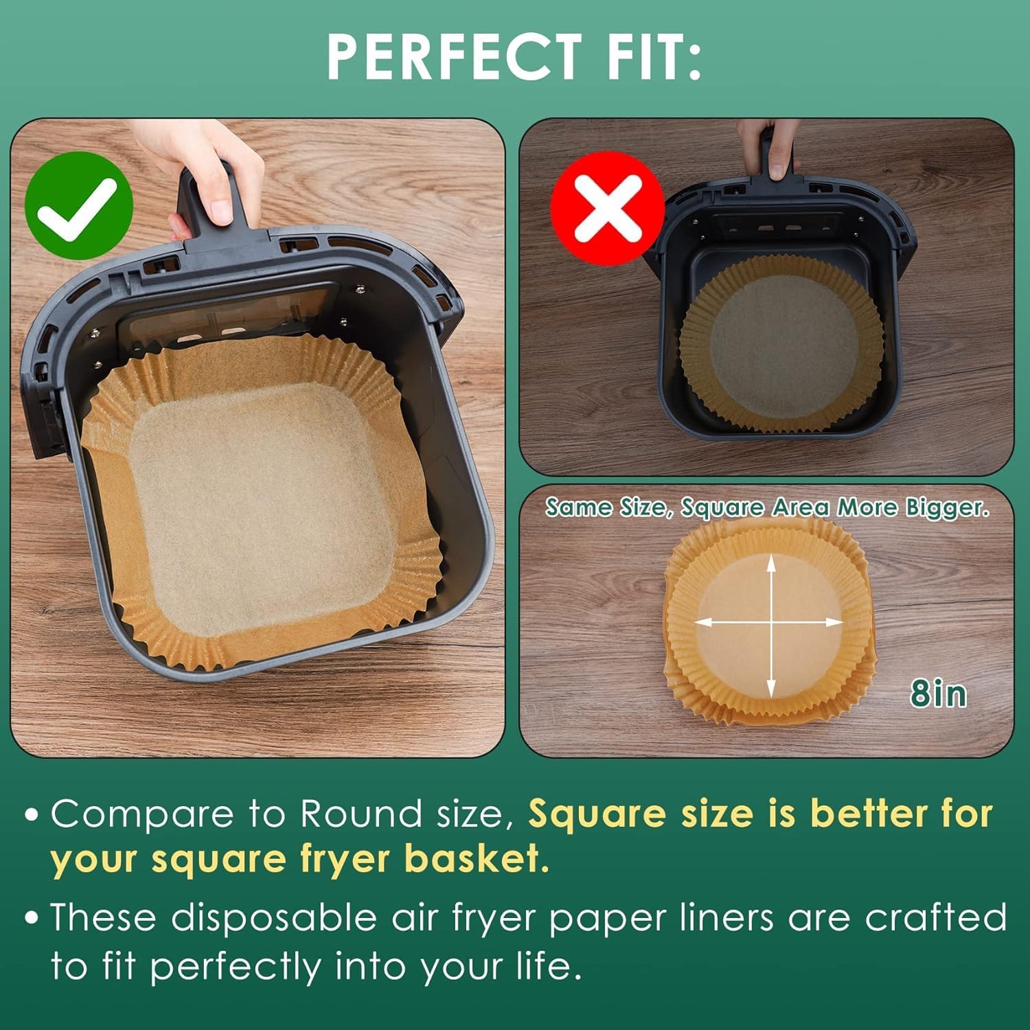 Air Fryer Disposable Paper Liner
