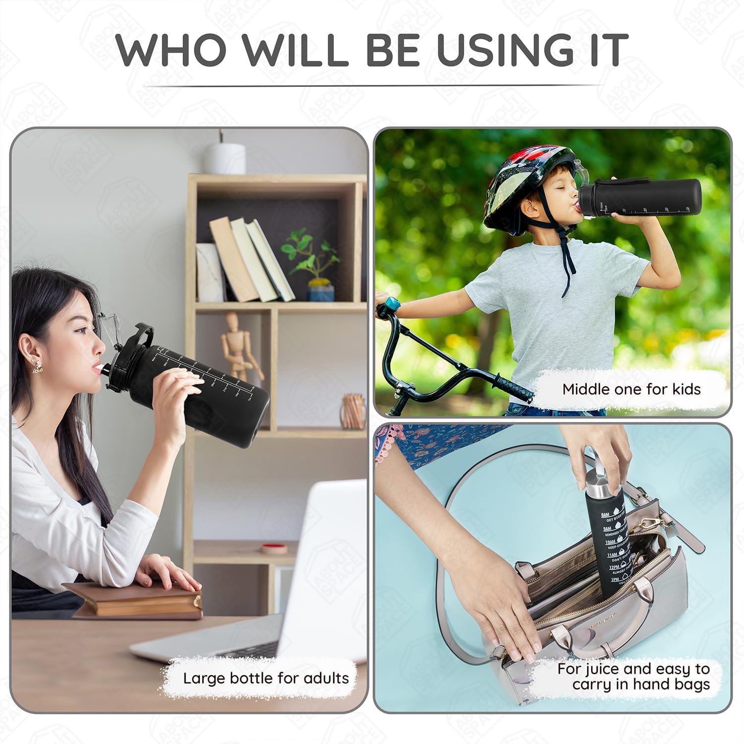 Water Bottle - 3Pcs