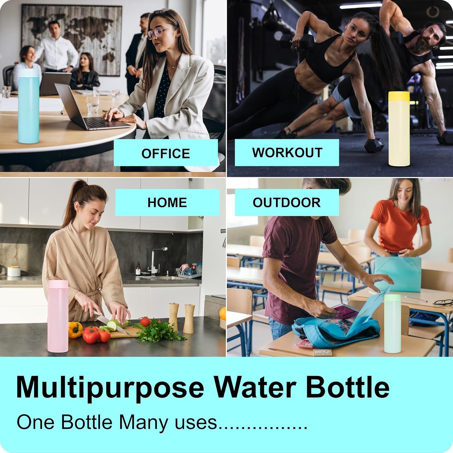 Round Water Bottle (1 Litre)