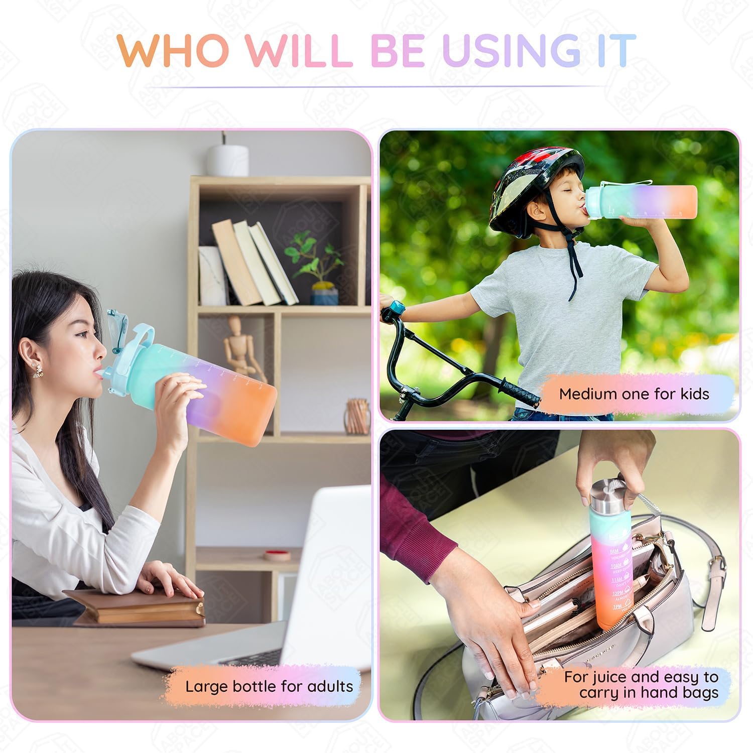 Water Bottle - 3Pcs