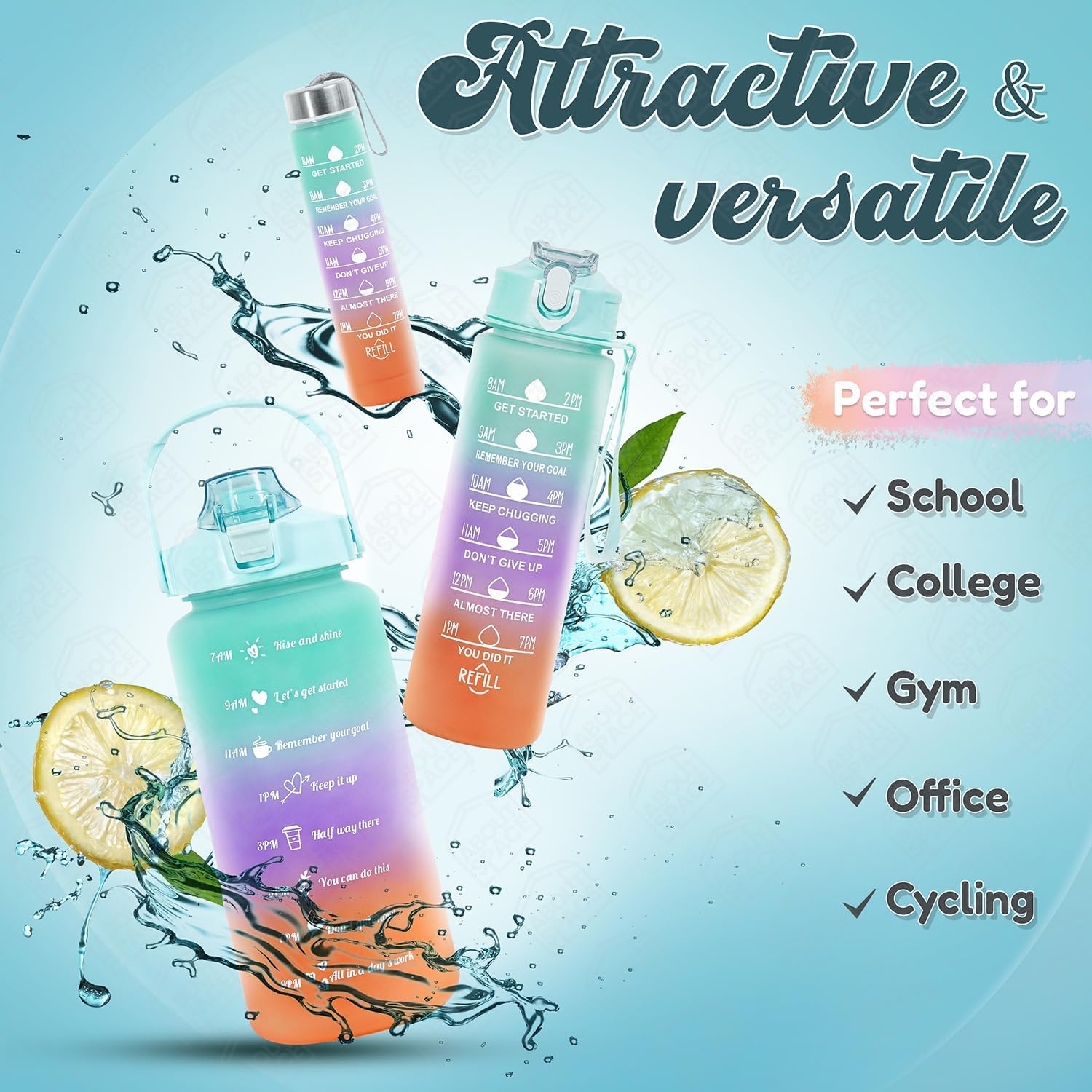 Water Bottle - 3Pcs