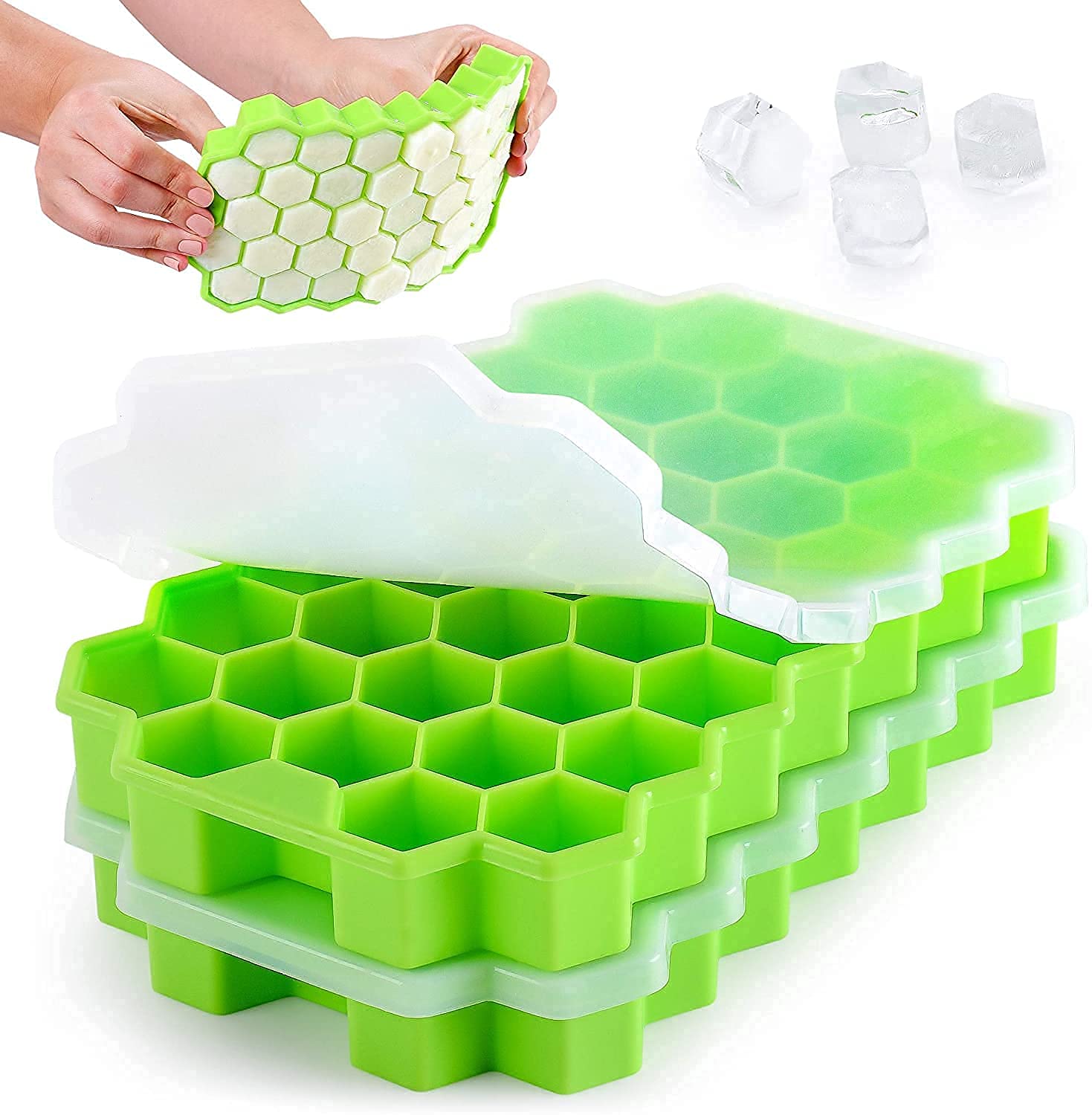 2 Pcs HoneyComb Ice Cube Trays