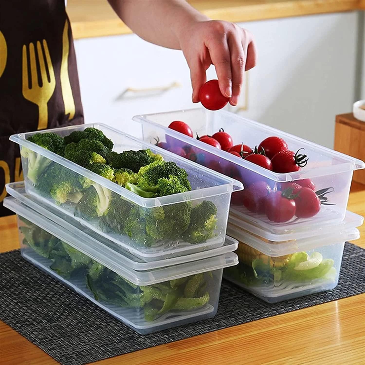 Plastic Fridge Storage Boxes (1500ml)