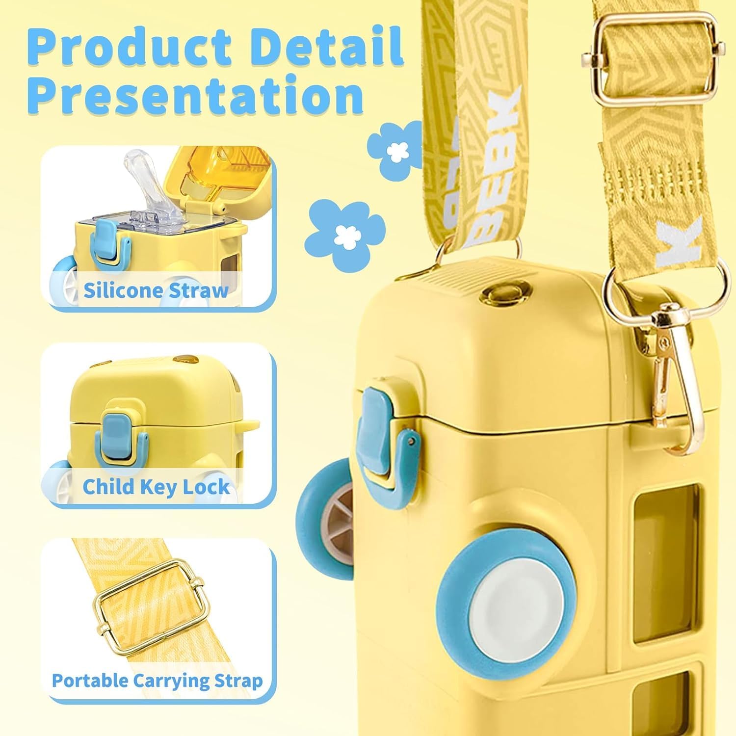 Bus Shape Water Bottle For Kids