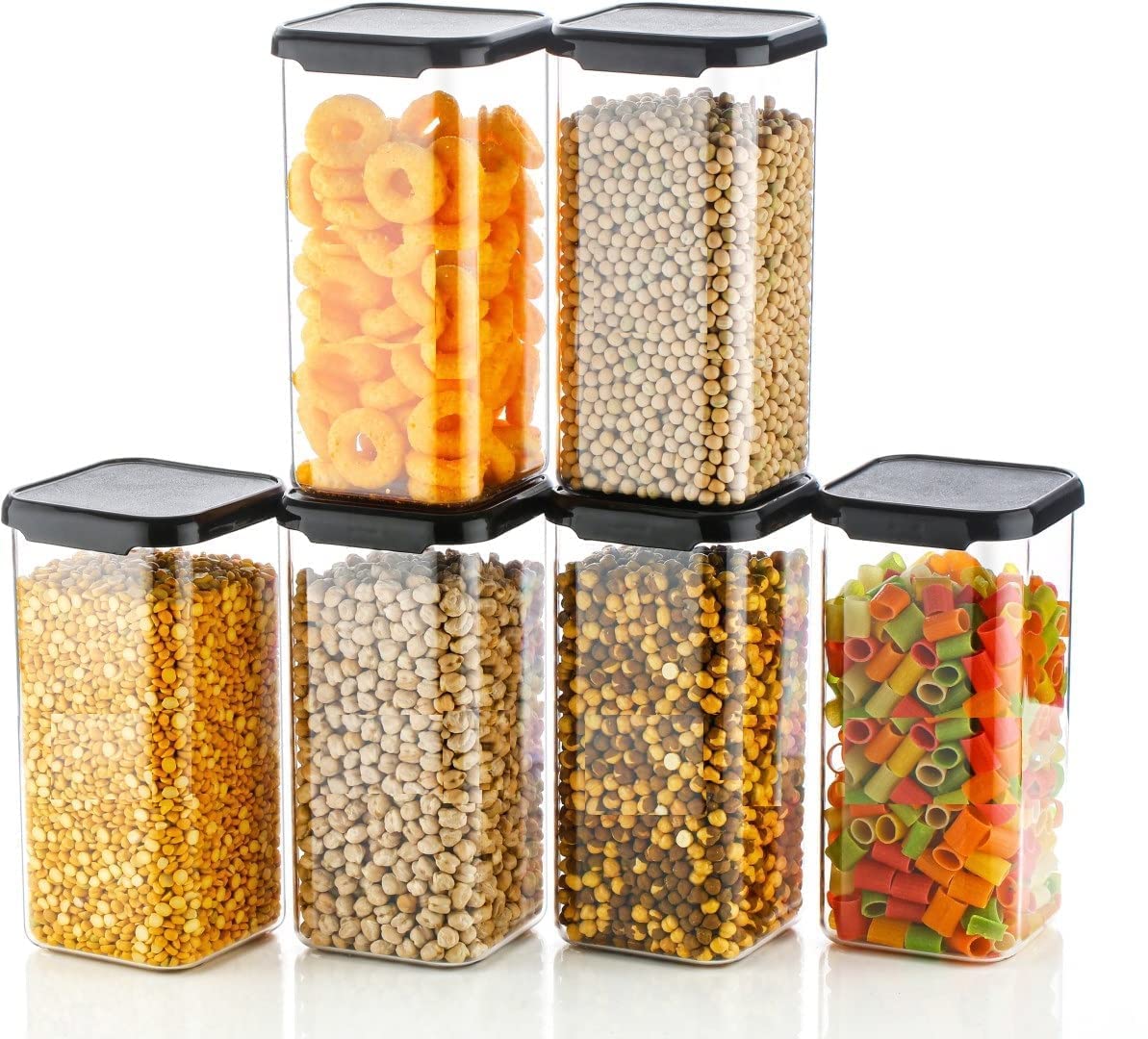 Air Tight Kitchen Containers Set (1500ml)