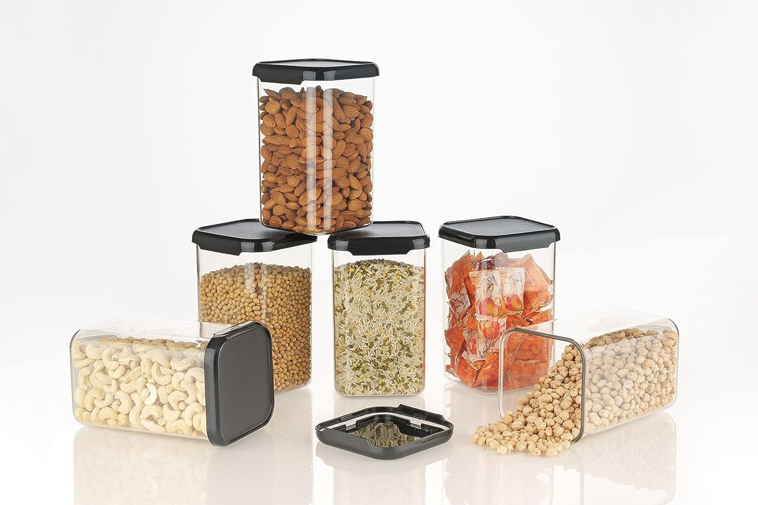 Air Tight Kitchen Containers Set (1200ml)