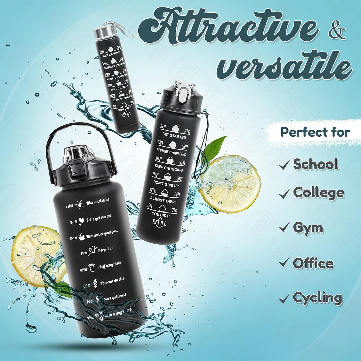 Water Bottle - 3Pcs
