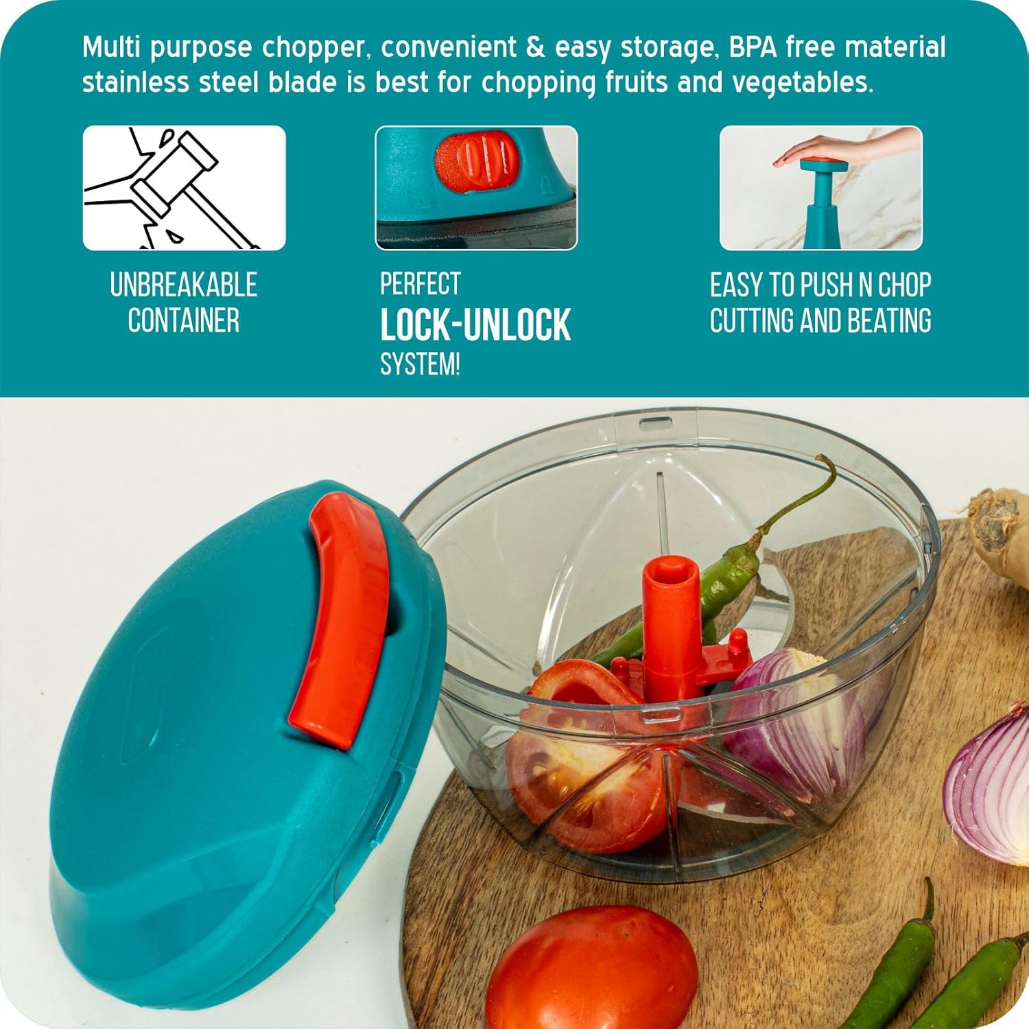 Multipurpose Plastic Pull Chopper