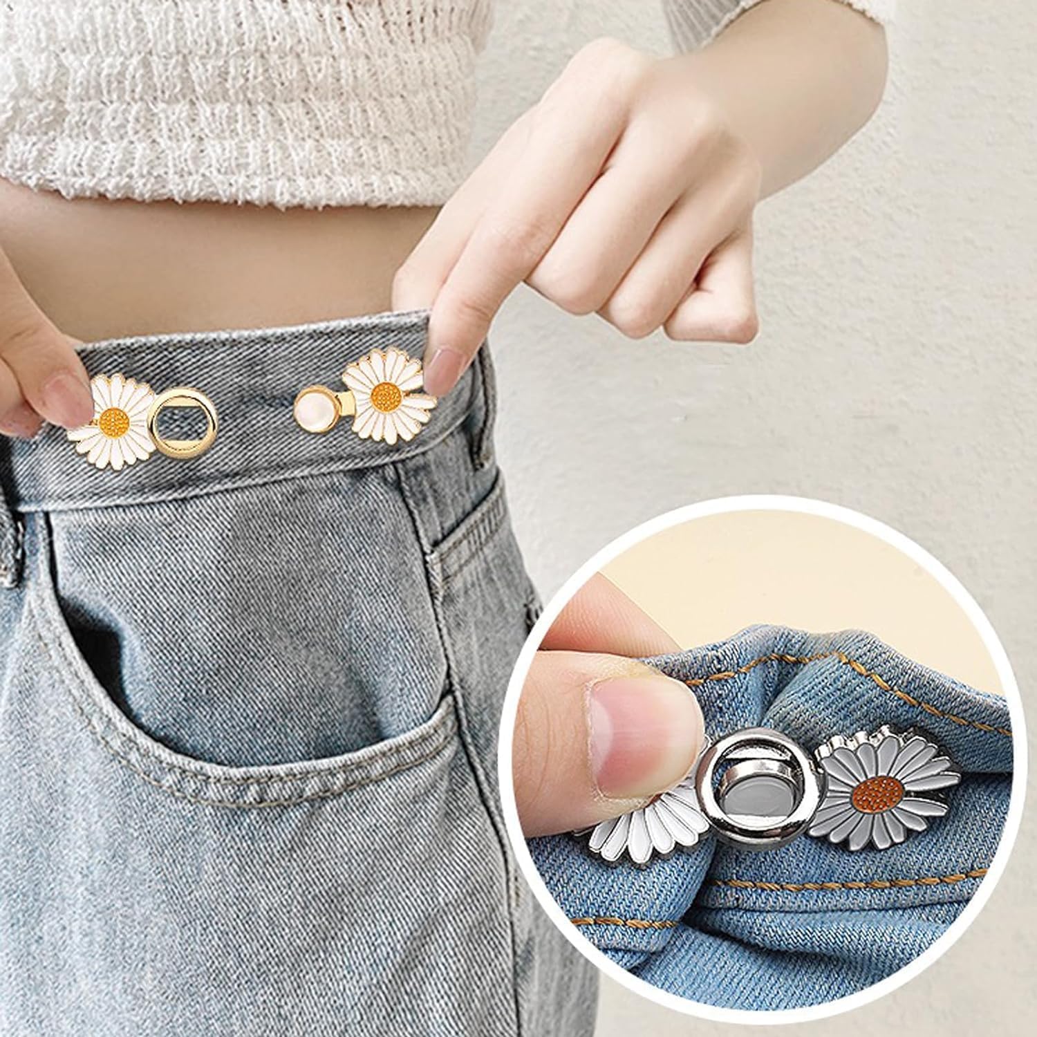 Jeans Tightener Button