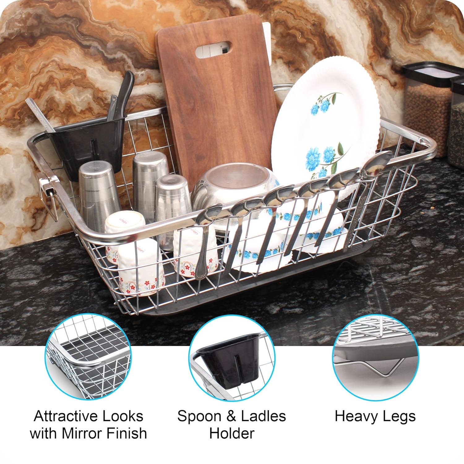 Utensil Drainer Stand for Kitchen