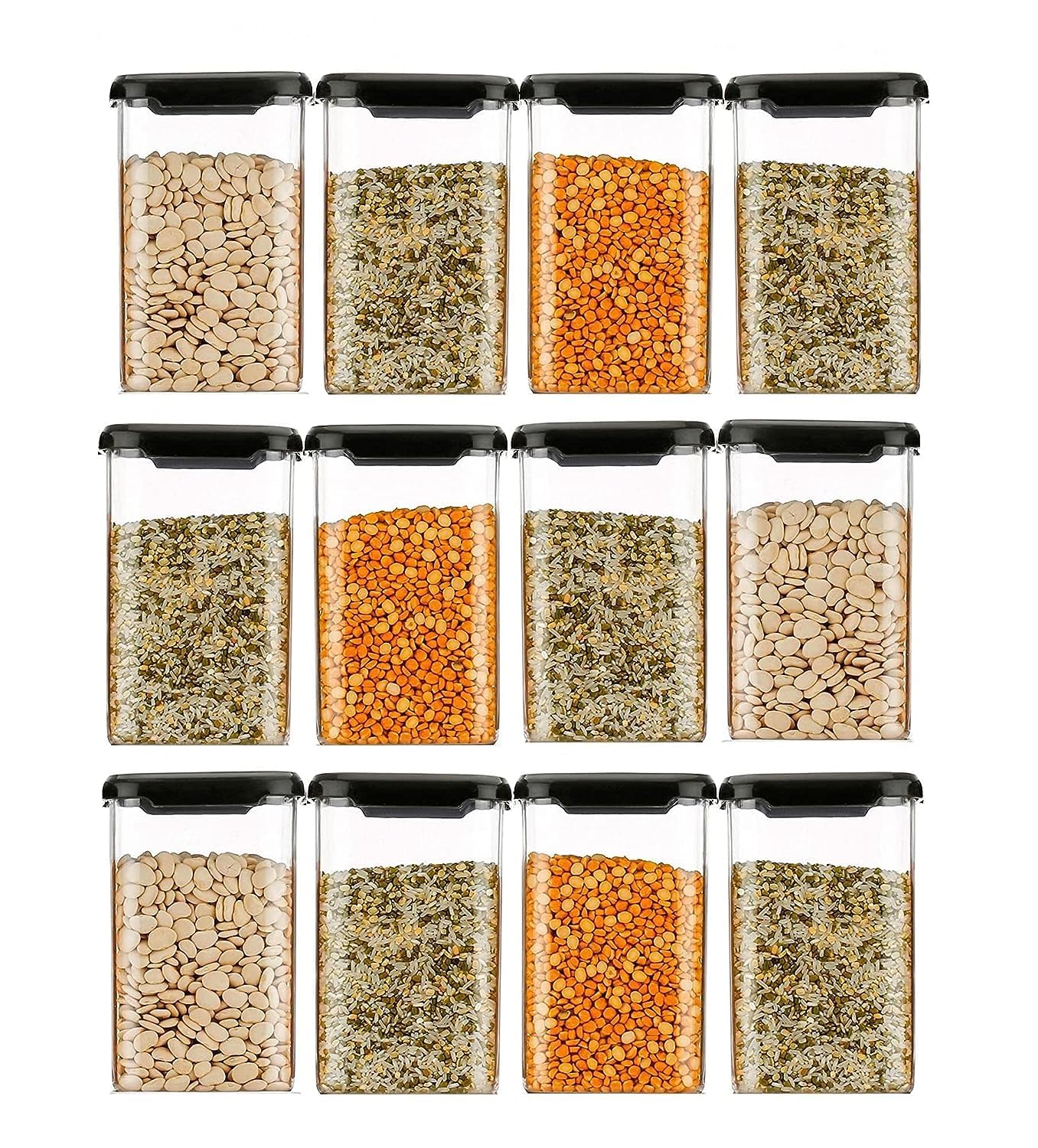 Air Tight Kitchen Containers Set (1200ml)