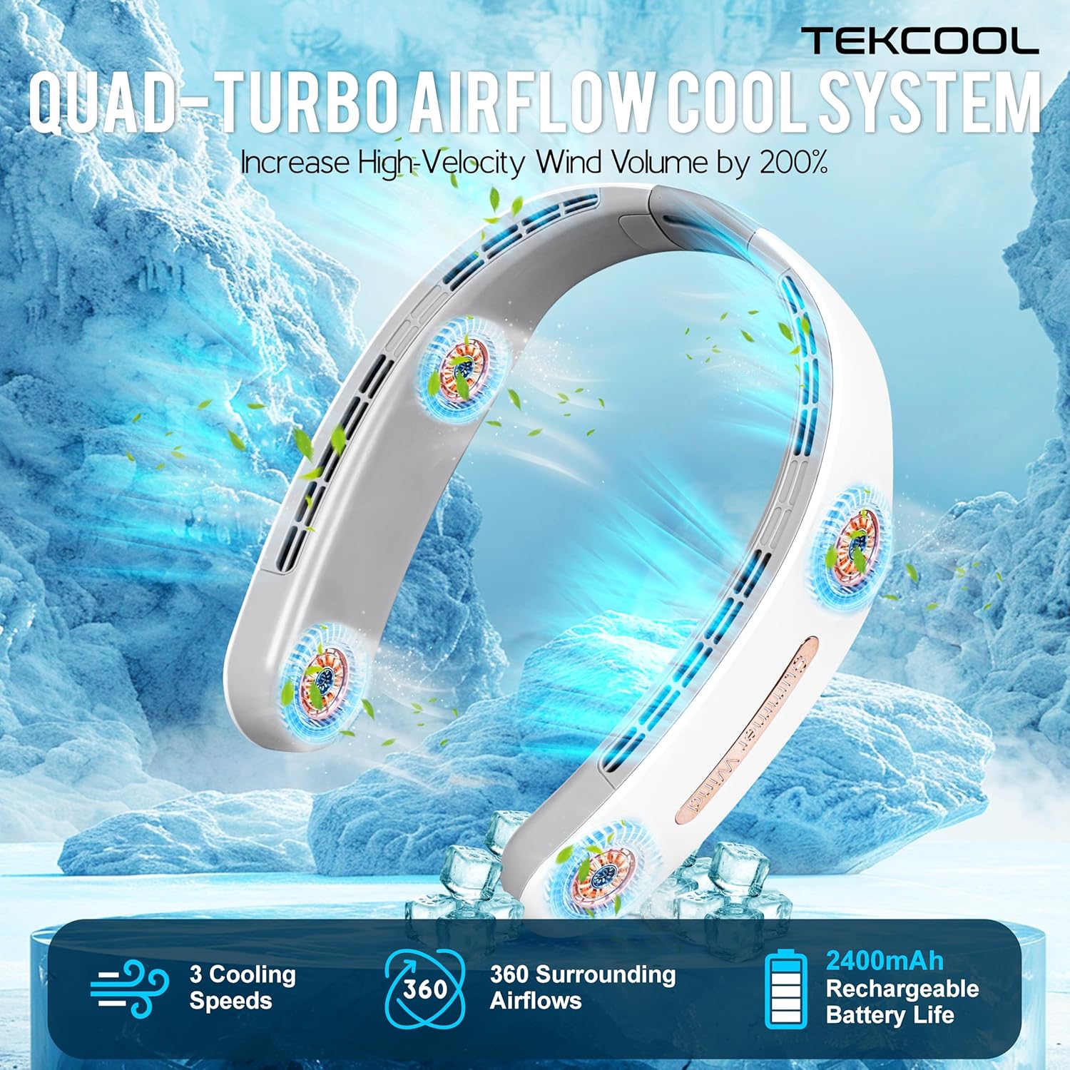 Portable Neck Fan Rechargeable